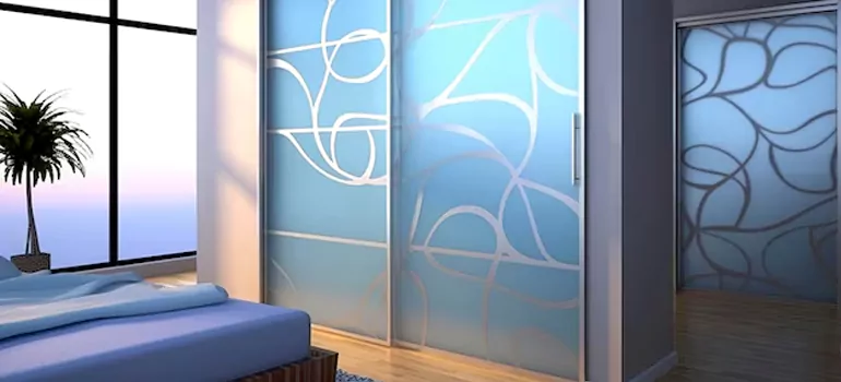 Frosting Glass Cabinet Doors in Millbrae, CA