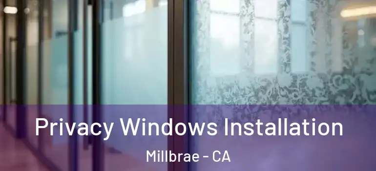  Privacy Windows Installation Millbrae - CA